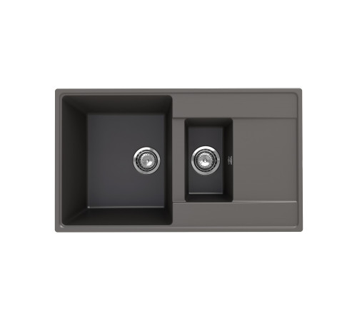 Кухонная мойка Ulgran Quartz Prima 860 1,5K-09, асфальт