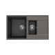 Кухонная мойка Ulgran Quartz Prima 860 1,5K-09, асфальт