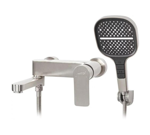 Смеситель для ванны Hansberge H4010NK, никель