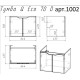 Тумба с раковиной подвесная Dreja Q(D) 70 см, белый