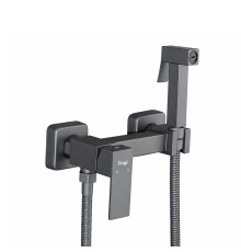 Гигиенический душ со смесителем FRAP F7504-9, оружейная сталь