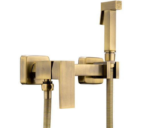 Гигиенический душ со смесителем Haiba HB5513-4, бронза