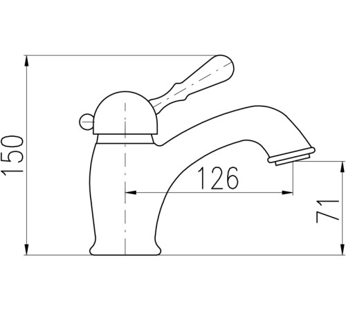 Смеситель для раковины Rav Slezak Labe L526.5Z
