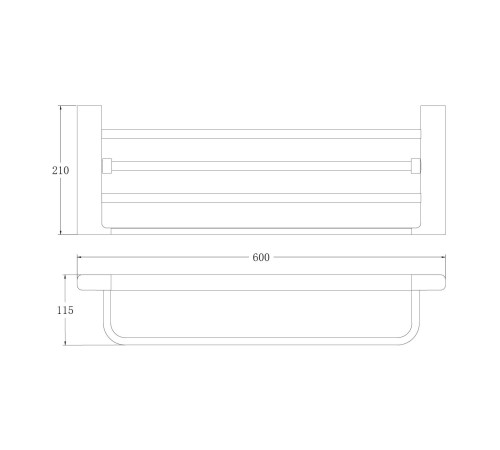 Полка для полотенец BELZ B91024, белый