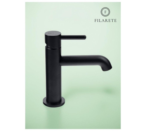 Смеситель для раковины FILARETE Roun FL5020BL, черный