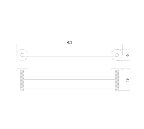 Полотенцедержатель Savol S-002148C, матовое золото
