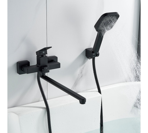 Смеситель для ванны Shevanik S9622H, черный