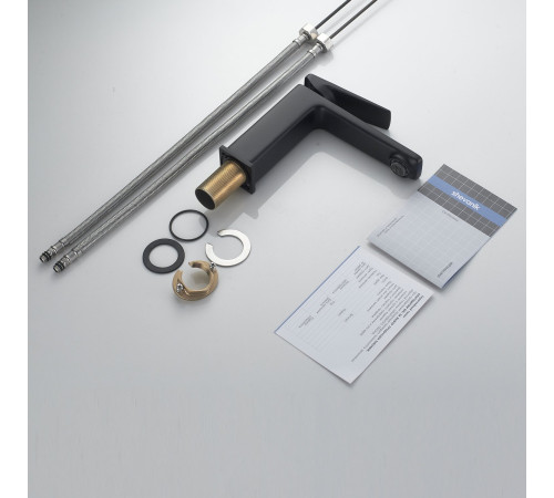 Смеситель для раковины Shevanik S8901H-1, черный