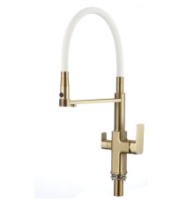 Смеситель для кухни с подключением к фильтру Savol S-L1809C-02, бронза