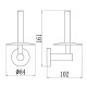 Держатель для туалетной бумаги Savol S-008752-1, хром