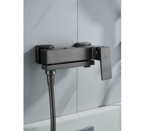 Смеситель для ванны Rose R2802T, оружейная сталь
