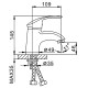 Смеситель для раковины Frap F1021, хром