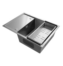 Кухонная мойка Ulgran Steel 680x500, брашированная сталь