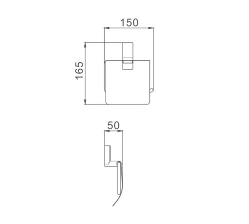 Держатель для туалетной бумаги Haiba HB8803, хром