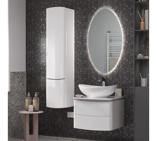 Тумба с раковиной подвесная Velvex Luna tp.LUN.60.2Y, 60 см