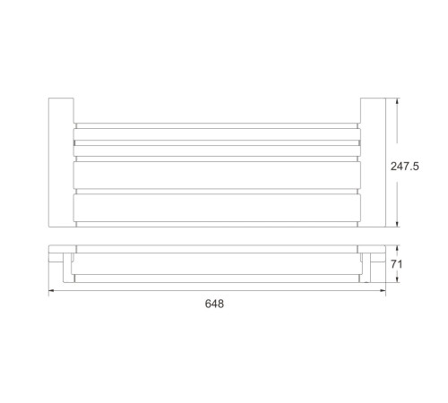 Полка для полотенец Rose RG1808C, белый