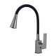 Смеситель для кухни с гибким изливом Prohanss P61.4406.09, графит