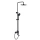 Душевая система Esko Lagos Black ST205LGBL/ST205LGB, черный