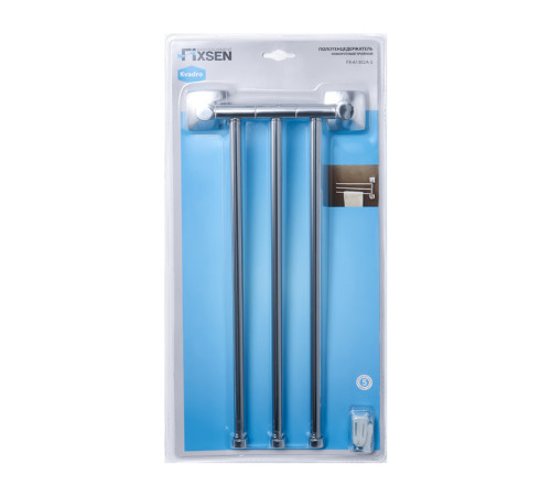 Полотенцедержатель рога 3-ой Fixsen Kvadro FX-61302A-3