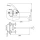 Смеситель для ванны FRAP F2619-2, хром