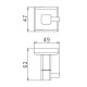 Крючок для ванной комнаты GAPPO G3805-1, хром