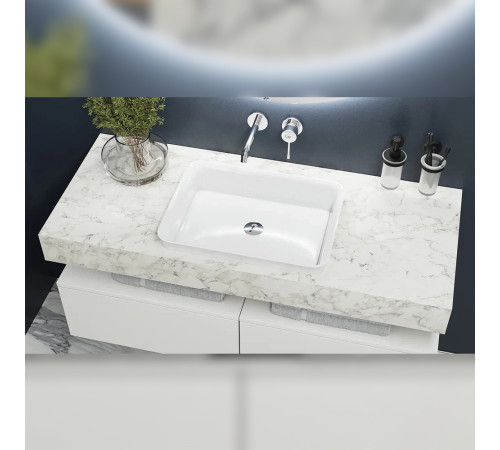 Столешница Velvex Unit 120, белый мрамор