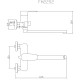 Смеситель для ванны Fmark FM2252, хром