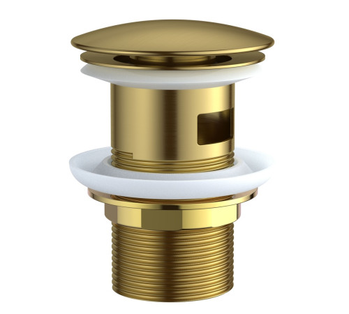 Донный клапан для раковины с переливом ESKO PopupGold/PopupG, золото