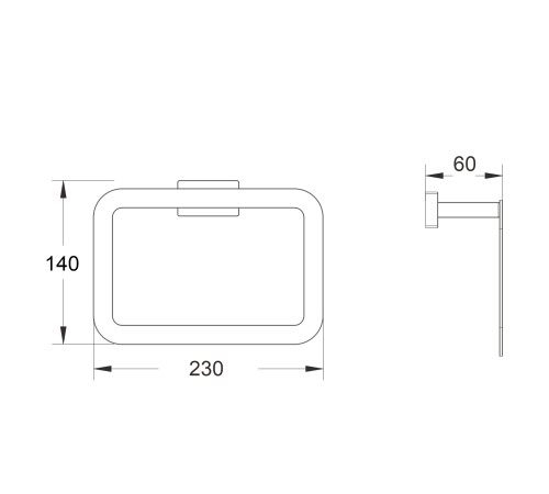 Кольцо для полотенец Shevanik SG5606C, белый