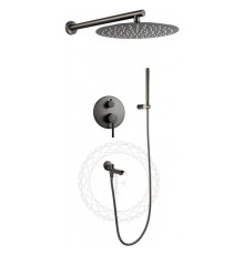 Душевая система встраиваемая FILARETE Roun FL1020BG, графит