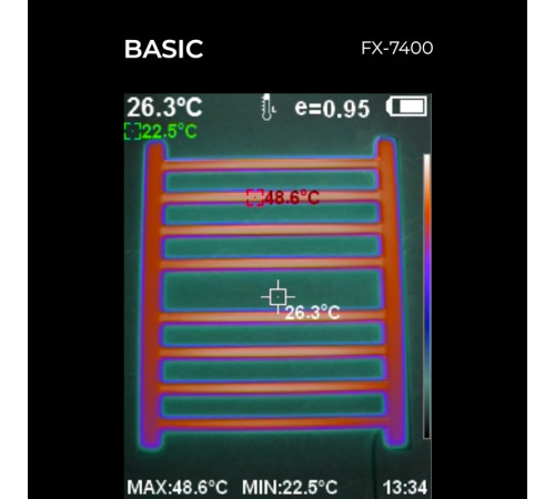 Полотенцесушитель электрический Fixsen BASIC 600х500 FX-7400W, белый