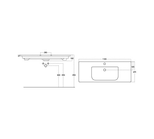 Раковина Dreja Soft 13120-KL