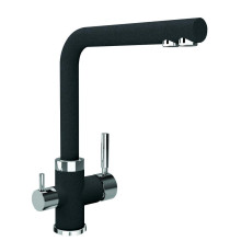 Смеситель для кухни с подключением фильтра Florentina АРЕС 333.19H.2123.102, черный
