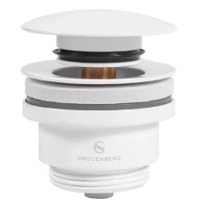 Донный клапан для раковины Grocenberg GB106W, белый