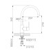 Смеситель для кухни D-Lin D155377-A, черный