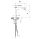 Смеситель для раковины WesnaArt NARCIS NAR06-210-25100, хром