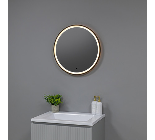 Зеркало Silver Mirrors Делуна/Deluna D600 TX (алюм. профиль, цвет черный, бесконтактный сенсор)