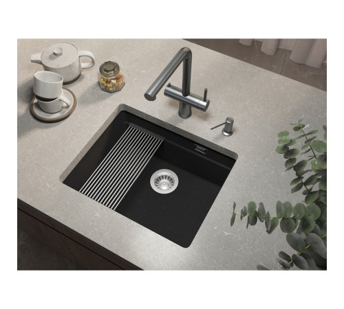Кухонная мойка Grandex Aqua Comfort 500205, черный металлик