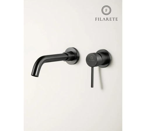 Смеситель для раковины встраиваемый FILARETE Roun FL4020BG, графит