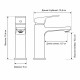 Смеситель для раковины Frap F10503-6, черный
