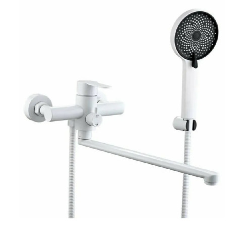 Смеситель для ванны Fmark FS8225W, белый