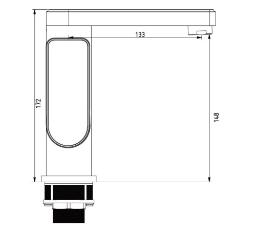 Смеситель для раковины Savol S-600716, хром