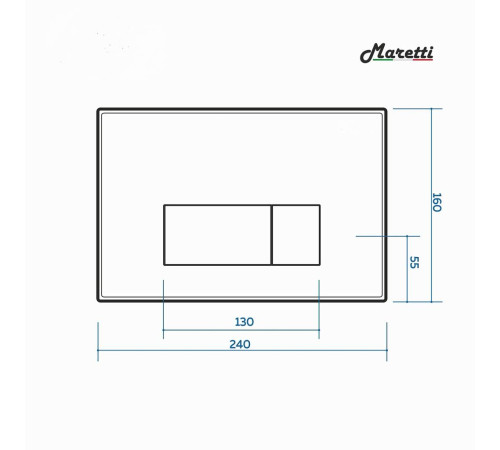 Комплект Maretti 3 в 1: унитаз EA10PBM73-844, инсталляция AC11P5211, кнопка AC12UM-560