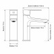 Смеситель для раковины Frap F10502-6, черный