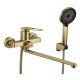 Смеситель для ванны Savol S-009024C, матовое золото