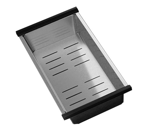Кухонная мойка Ulgran Steel 680x500, черная брашированная сталь