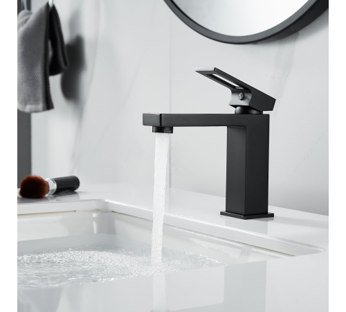 Смеситель для раковины Raffine F0196H, черный
