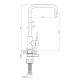 Смеситель для кухни Raiber RPB-013, черный
