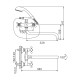 Смеситель для ванны FRAP F2619, хром