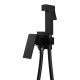 Гигиенический душ со смесителем встраиваемый FILARETE Fing FL101BL, черный